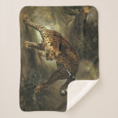 Ferocious Wild Leopard (von Jean-Baptiste Oudry) Sherpadecke (Vorderseite)