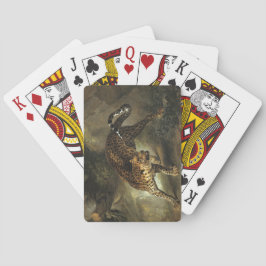 Ferocious Wild Leopard (von Jean-Baptiste Oudry) Spielkarten