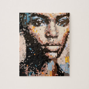 Ferocity Vibrant Pixel Art Portrait Puzzle