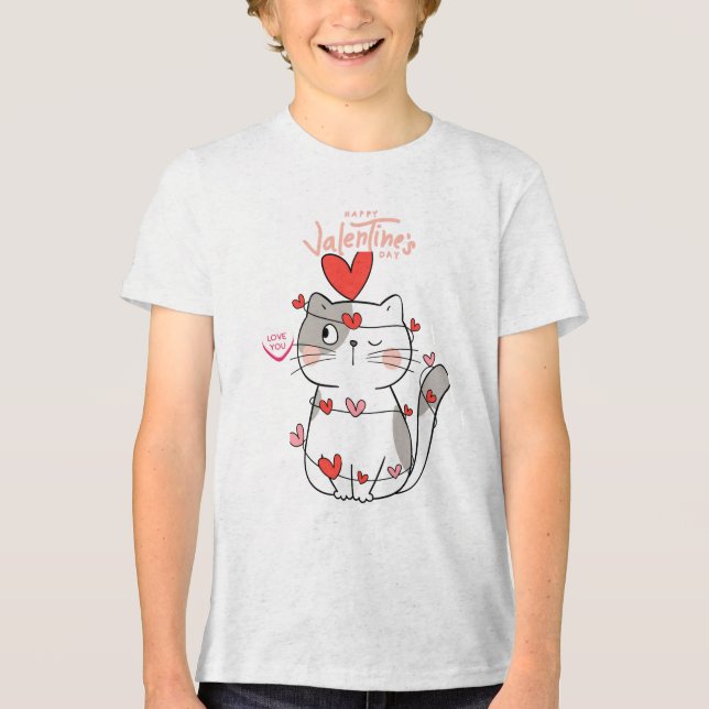 Ferr Hugs Cat Valentine Shirt (Vorderseite)