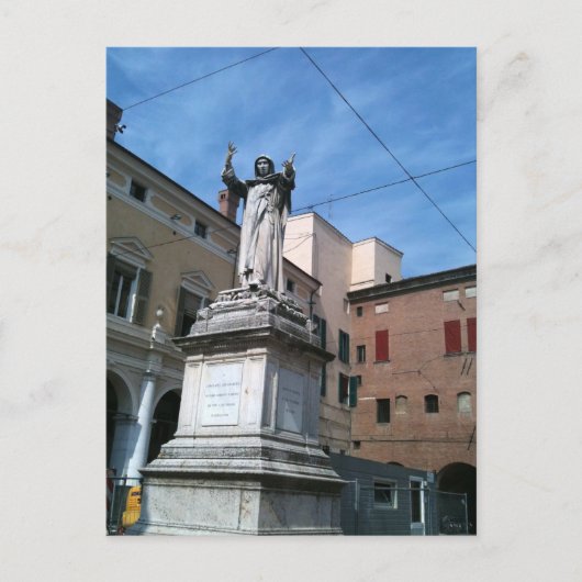 Ferrara (Italien) - Savonarola Postkarte (Vorderseite)