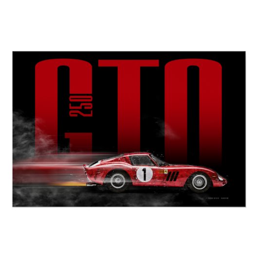Ferrari 250GTO Poster (Vorderseite)