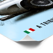 Ferrari 250GTO Silver Tribute Poster (Ecke)