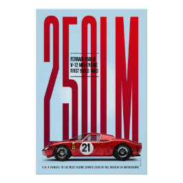 Ferrari 250LM Tribute Poster