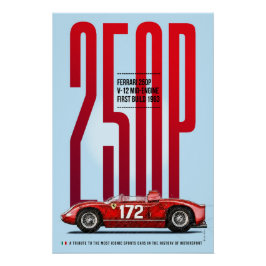 Ferrari 250P Tribute Poster