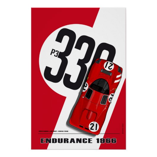 Ferrari 330 Bandini-Guichet Poster (Vorderseite)