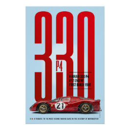 Ferrari 330 Tribute Poster