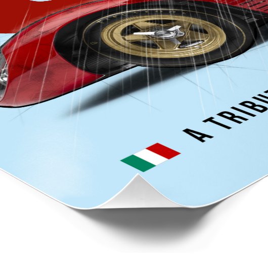 Ferrari 330 Tribute Poster (Ecke)
