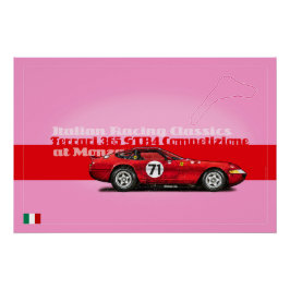 Ferrari 365 GTB4 at Monza Poster