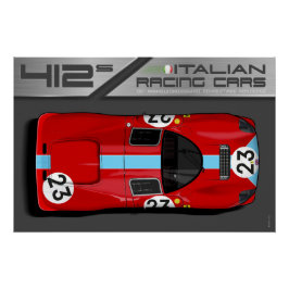 Ferrari 412 No.23 Poster