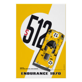 Ferrari 512 de Fierlant-Walker Poster