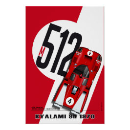 Ferrari 512 Ickx & Giunti Poster