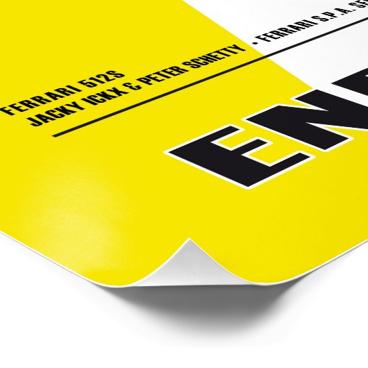 Ferrari 512 Ickx-Schetty Poster (Ecke)