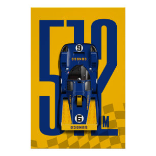 Ferrari 512M Daytona 71 Top Tribute Poster