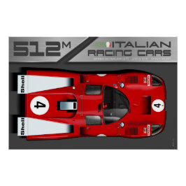 Ferrari 512M Kyalami No.4 Poster