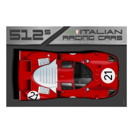 Ferrari 512S Sebring No.21 Poster