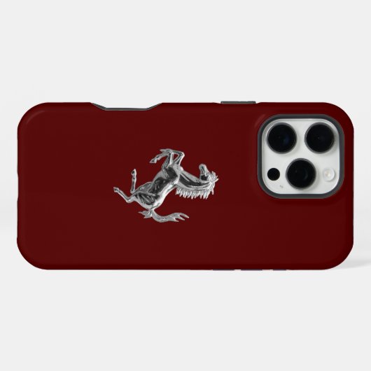 Ferrari Chrome Horse iPhone Hülle (Rückseite (Horizontal))