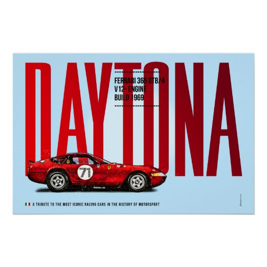 Ferrari Daytona GTB/4 Poster (Vorderseite)