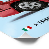 Ferrari F40 Tribute Poster (Ecke)