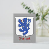 Ferrari Family Shield Postkarte (Stehend Vorderseite)