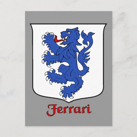 Ferrari Family Shield Postkarte (Vorderseite)