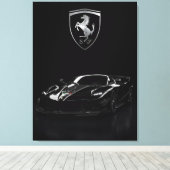 Ferrari FXX-K Black Hypercar | Dark Supercar Leinwanddruck (Insitu (Holzboden))