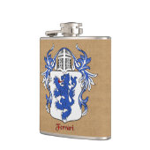 Ferrari Heraldischer Schild mit Helm und Mantle Flachmann (Links)