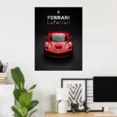 Ferrari LaFerrari Rotes Hypercar Poster (Heimbüro)