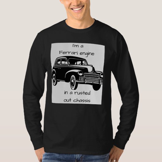 "Ferrari-Motor" T-Shirt (Vorderseite)