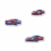 Ferrari Neon Aufkleber (Vorderseite)