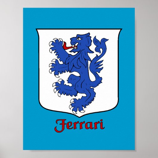 Ferrari-Produktreihe Schild (Vorne)