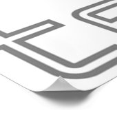 Ferrari Testarossa von Miami Vice Poster (Ecke)