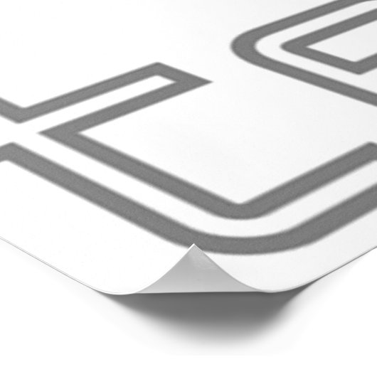 Ferrari Testarossa von Miami Vice Poster (Ecke)