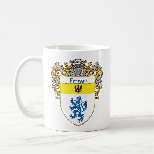 Ferrari-Wappen (überzogen) Kaffeetasse (Links)
