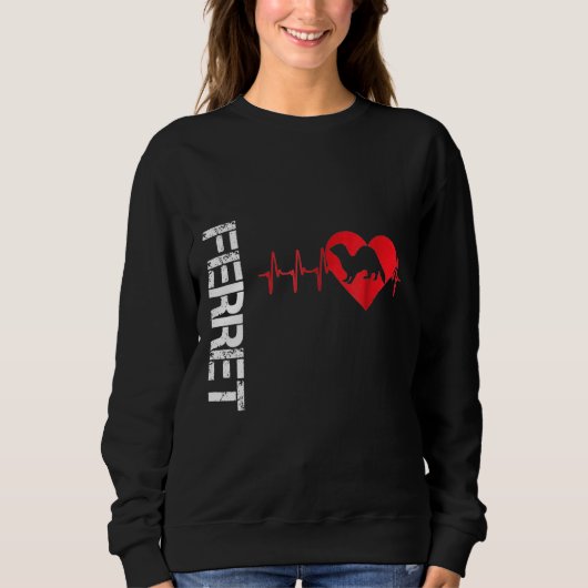 Ferre Ferret Heartbeat Sweatshirt (Vorderseite)