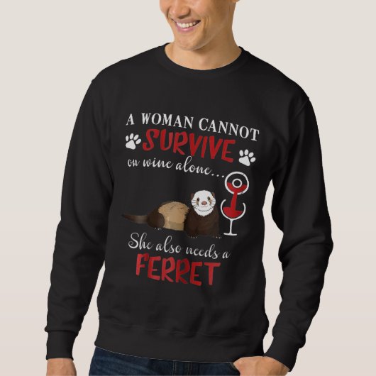 Ferre für Ferret Sweatshirt (Vorderseite)