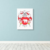 Ferrer Familienwappen Leinwanddruck (Insitu (Holzboden))