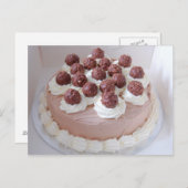 Ferrero Rocher Cream Gateau Postkarte (Vorne/Hinten)