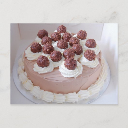 Ferrero Rocher Cream Gateau Postkarte (Vorderseite)