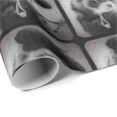 Ferret als Künstler Geschenkpapier (Rolleneckpunkt)
