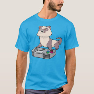Ferret Anime Gaming Gamer Kawaii T-Shirt