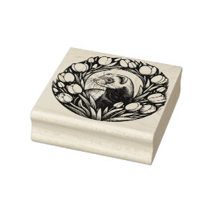 Ferret Art niedliche Freundesdesigns Spaß machen Gummistempel