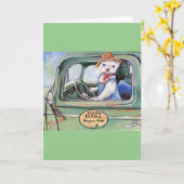 Ferret Bauer Dook Farm Blank Card Karte (Gelbe Blume)