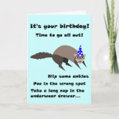 Ferret Birthday Card Karte (Vorderseite)