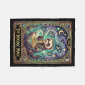 Ferret Eating Ramen Tarot Card Japanese Kawaii Pet Fleecedecke (Vorderseite (Horizontal))