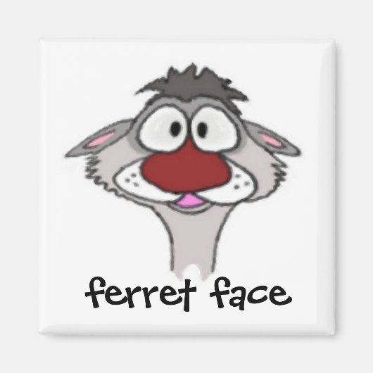 Ferret Face Magnet (Vorne)