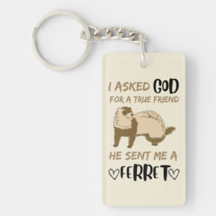 Ferret Friend Adorable Funny Pet Animal Bestie Schlüsselanhänger