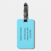 Ferret Gentleman Watercolor mit Monocle Bow Krawat Gepäckanhänger (Rückseite vertikal)