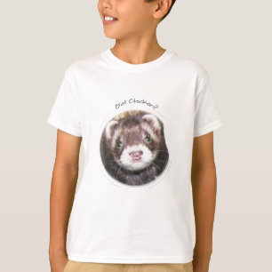 Ferret Gesicht Got Hühnchen? T-Shirt