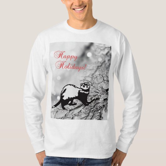 Ferret: Gute Ferien T-Shirt (Vorderseite)